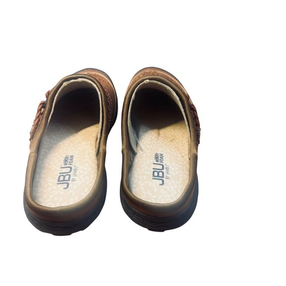 Jbu Womens Memory Foam Slip-On Clogs Laser-Cut Design & Braided Strap - Size 7.5 - Picture 6 of 8